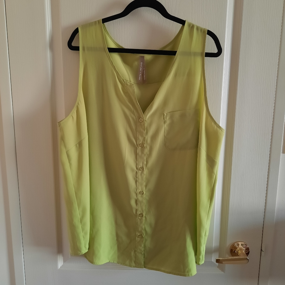 Penningtons Chartreuse Tank Top